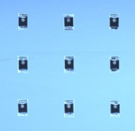 Chip alignment result (recognized)